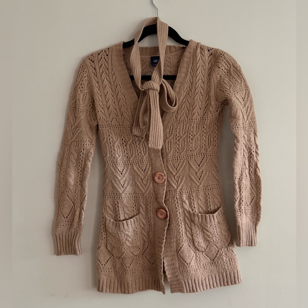 Free GAP Women's Beige Knit Cardigan